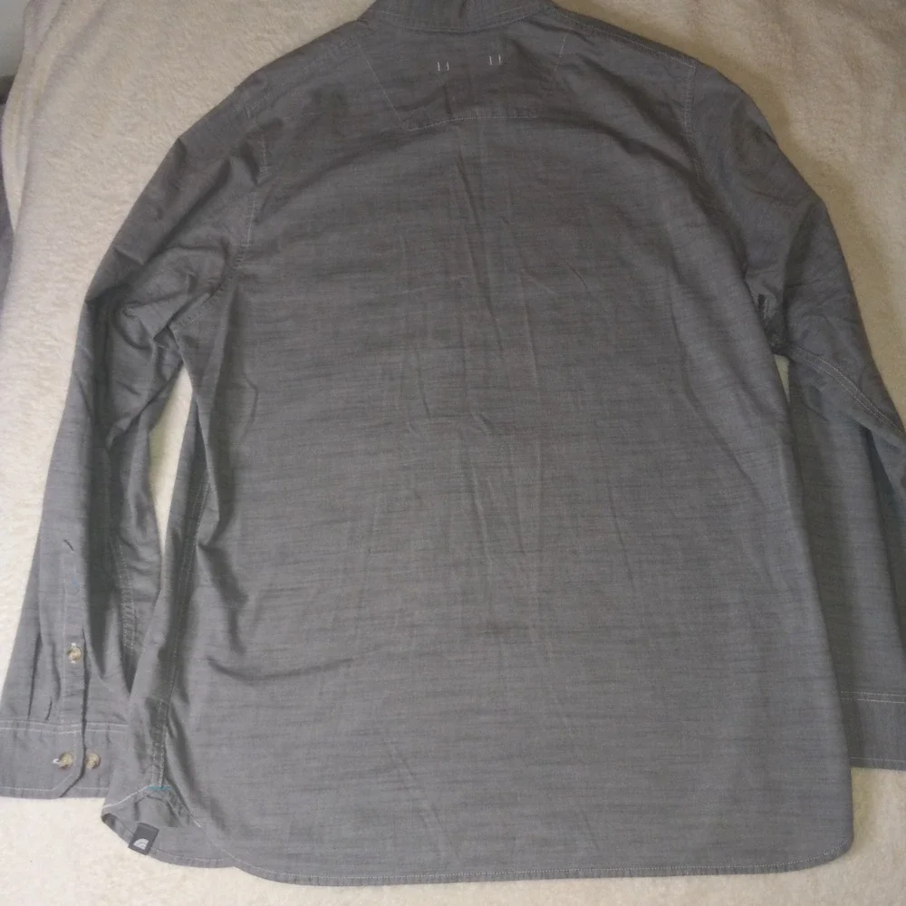 The North Face Shirt Men Large Slate Long Sleeve Button Up Outdoor Hiking Travel